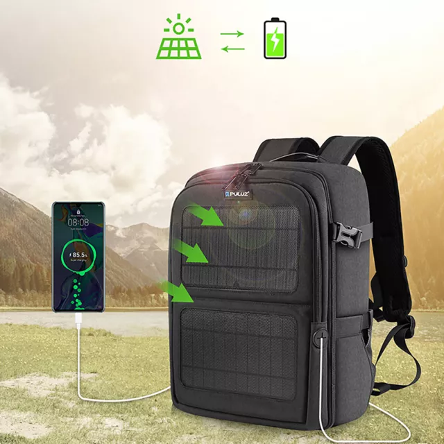 Solartasche Rucksack Outdoor Camping Kamera Schultertasche Aufbewahrungstasche