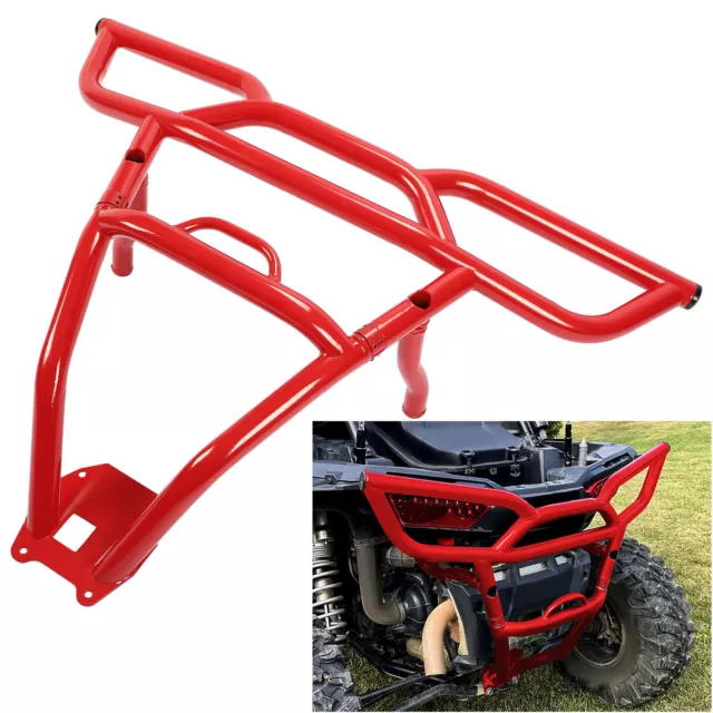 Heavy Duty Rear Bumper for Polaris RZR XP 1000 (2014-2018) - Red