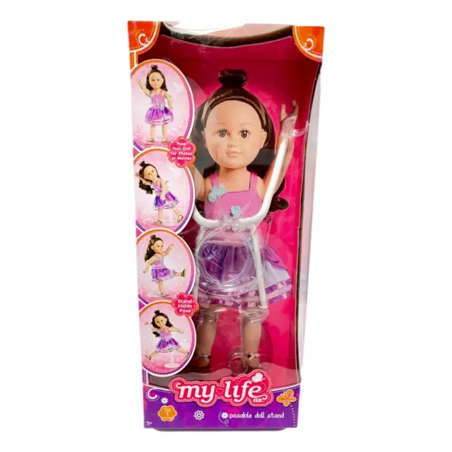 My Life Doll Stand For 18 in for Multiple Posing Clear New in Box