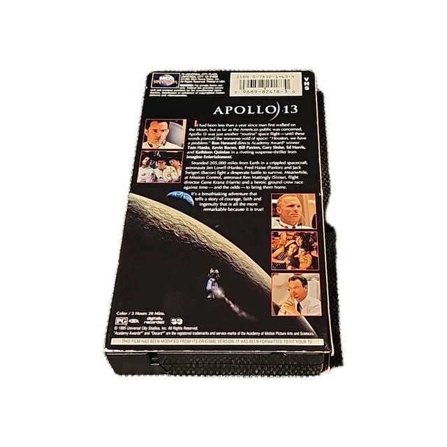 APOLLO 13 VHS Tape Tom Hanks Kevin Bacon 1995 Universal £5.33 - PicClick UK