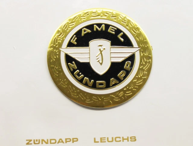 1 x Zündapp FAMEL Tankemblem 64mm 517-20.142 GTS KS 50 Super Sport 515 517