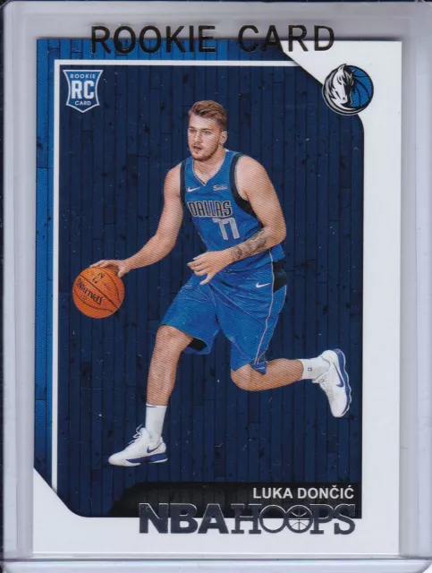 2018-19 Panini Nba Hoops Luka Doncic Rookie #268 Rc Dallas Mavericks Euroleague