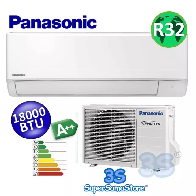 3S Climatiseur Panasonic Mono Split 18000 Btu Nouvelle Série Bz Inverter R32 A++