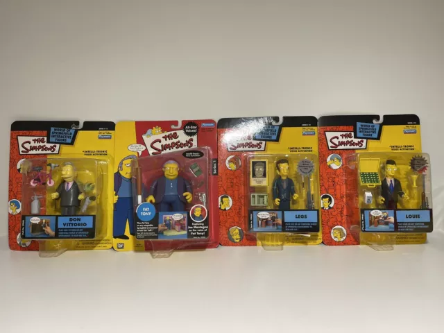 The Simpsons Collectable Action Figures Set Of 4 Mobsters