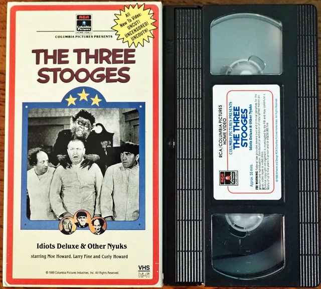 LOT OF (3) MINT THREE STOOGESColumbia VHS Tapes Vol. 19,20 & 21 All