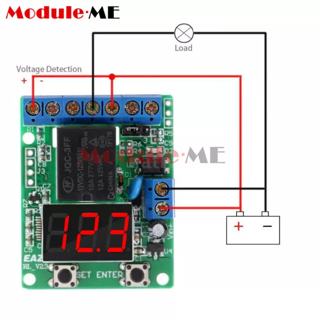 12V Voltage Control /Delay Switch /OverVoltage /Under Voltage Protection Module