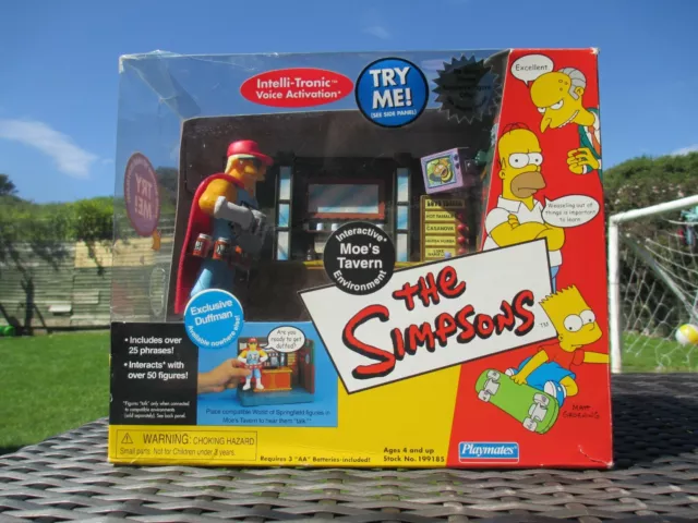 Nib Playmates Wos The Simpsons Moes Tavern Interactive Environment Figure Toy 19295 Picclick 