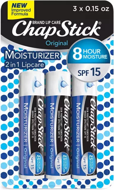 Chapstick Lip Tube (Pack of 3)