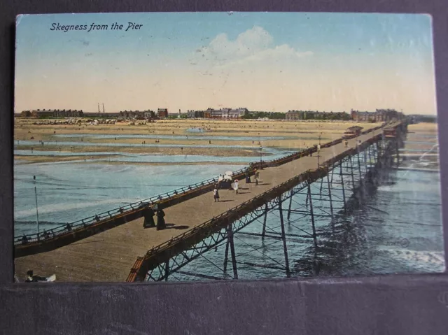 Postcard - Skegness From The Pier - East Lincolnshire - 1918