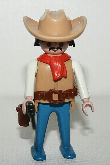 Set PLAYMOBIL Vintage Mine D'or Cowboy Et Chercheurs Western 3802 (1994) - Complet, Bon état