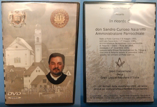 Dvd Don Sandro Naiaretti - Gran Cappellano Gran Loggia Regolare D'italia - 2006