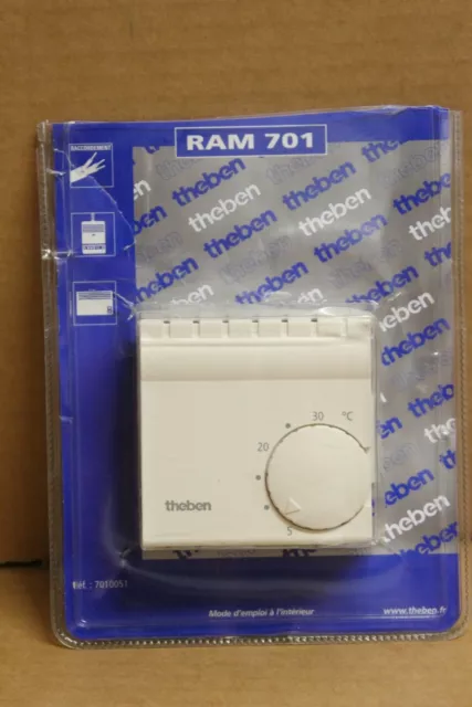 NEUF : Thermostat / Regulateur de temperature ambiante THEBEN RAM 701 , 3 fils