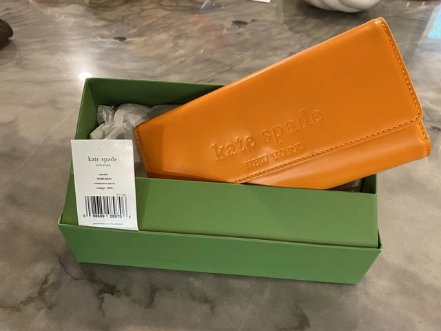 Kate Spade Sander Commerce Street Wallet Orange EUC Kate Spade Sander Commerce Street Wallet Orange EUC