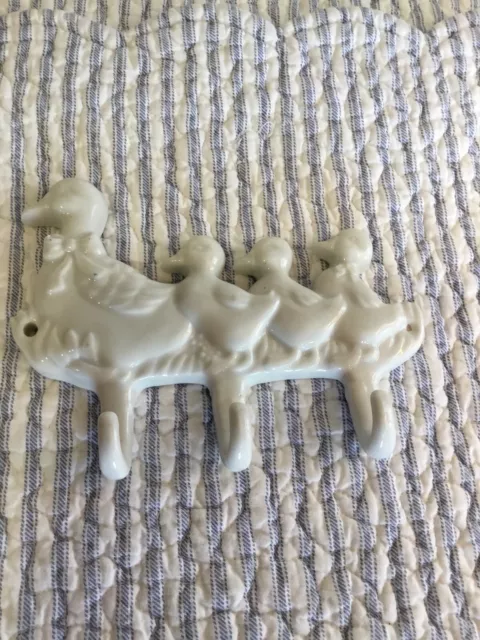 Llaves de gancho colgantes vintage para patos y bebés
