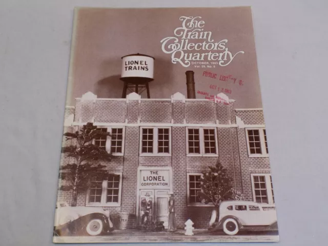 The Train Collection Quarterly Magazine Oct 1983 Lionel Gilbert Erector Sets Toy
