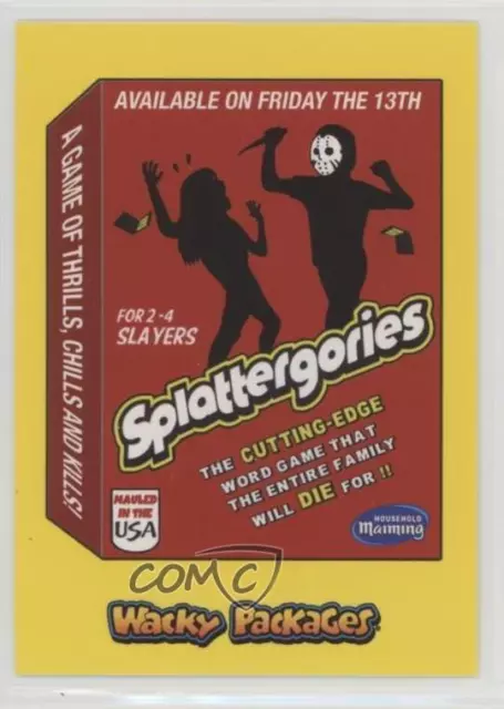 2018 Topps Wacky Packages Go to the Movies Horror Film Stickers Yellow #3 0ad