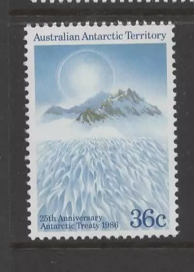 1986 AUSTRALIA ANTARCTIC AAT 25th ANNIVERSARY TREATY SG78 mint unhinged