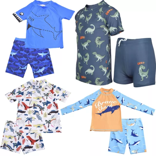 A2Z 4 Kids Boys Swimming Costume Kids Beach Bathing Swim Set Two Piece Swimsuit