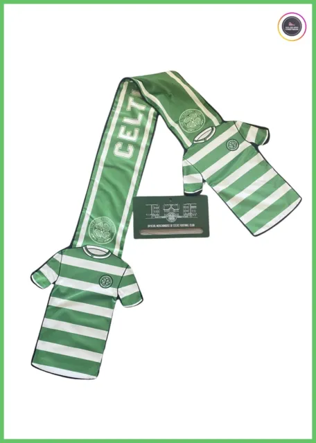Celtic Scarf Glasgow Celtic FC Scarf Shirt Scarf Green - Official Merchandising