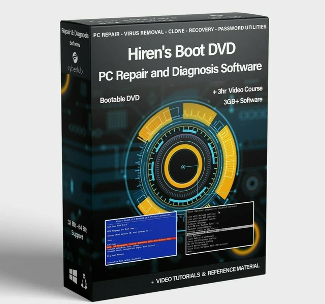 HIREN'S BOOT CD DVD PC Repair Tools Recovery Virus Removal Boot Utility