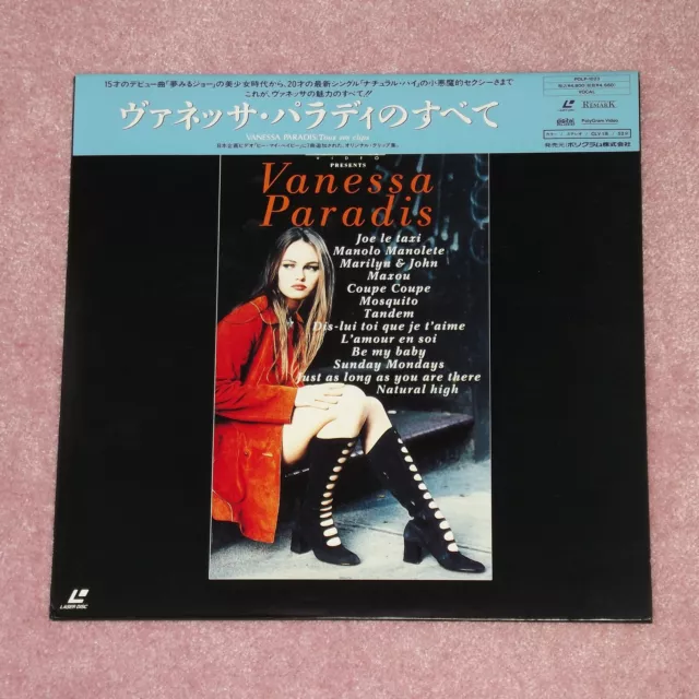 VANESSA PARADIS Tous Ses Clips - RARE 1994 JAPAN LASERDISC + OBI (POLP-1023)