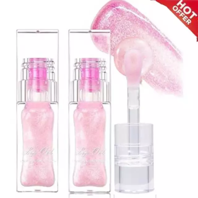 2* Boss Up Color Changing Lip Oil,Magical Color Changing Lip Gloss Moisturizing