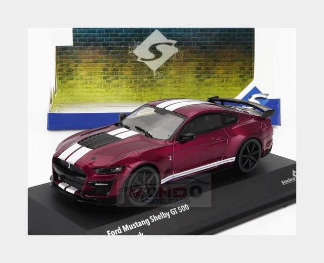 Maquette 1:43 Shelby Mustang GT500 Purple 2020 – Réplique Avec Ouvrants Et Roues Directrices – Modèle De Collection