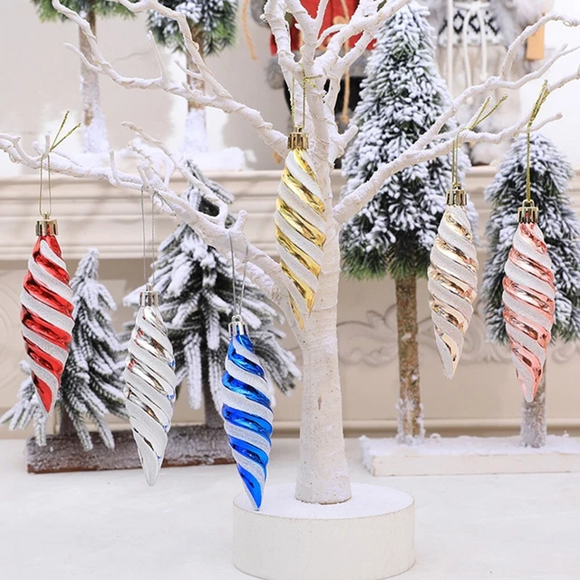 Bola en espiral bola de Navidad desmalezado plástico resistente a las lágrimas exquisita llamativa