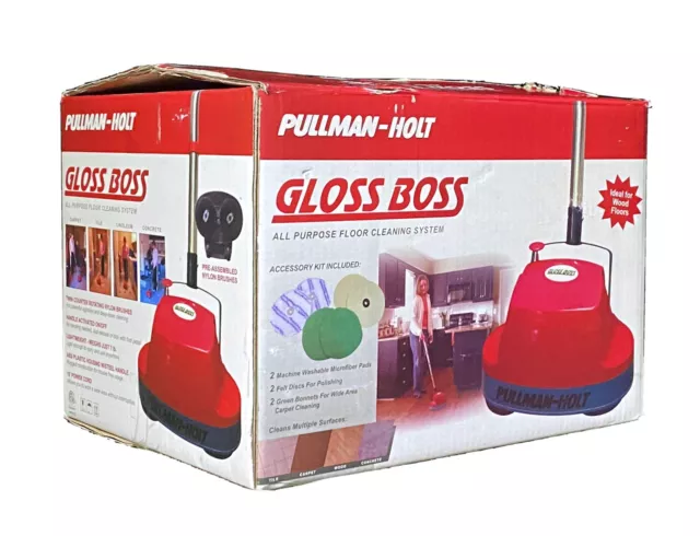 NEW Gloss Boss Floor Carpet Scrubber Buffer Polisher Cleaning Machine - Red