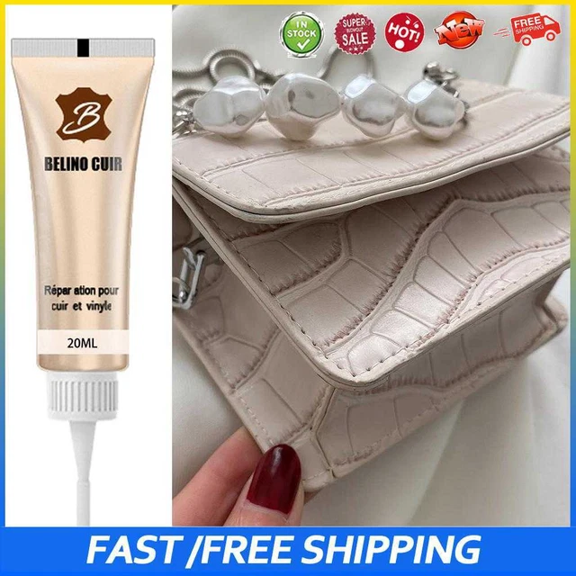 #b 20 ml gel de reparación de cuero asiento de coche sofá orificio pasta crema para arañazos (beige)