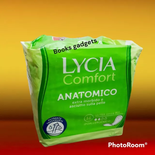 6 Conf. (96 Assorbenti) Lycia Comfort Anatomico senza Ali Ultrasottile