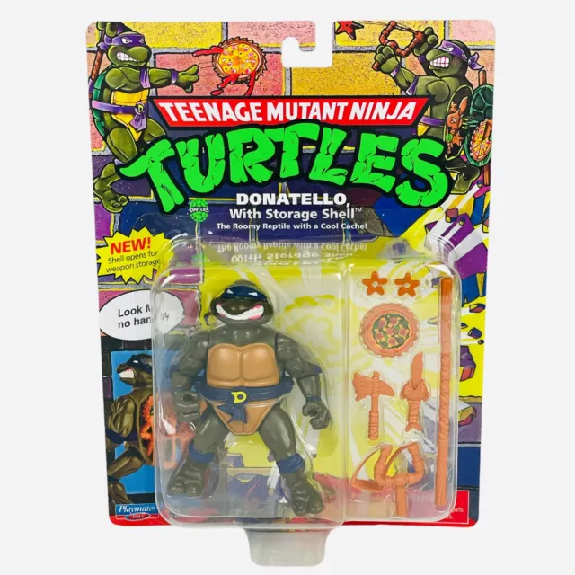 TMNT Teenage Mutant Ninja Turtles Donatello w/ Storage Shell Playmates Figure