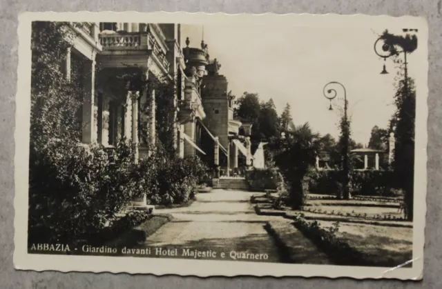 Seltene Ak Postkarte Opatija Abbazia Hotel Majestic E Quarnero 1920Cc Kroatien