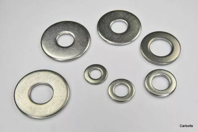 Stainless Steel Flat Washers M1.6 M2 M2.5 M3 M3.5 M4 M5 M6 M8 M10 M12 M14 M16