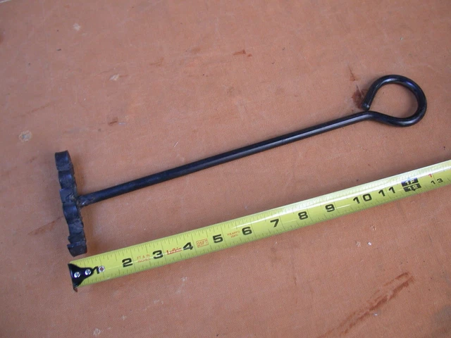 livestock branding iron - rustic country farm decor - 14.5" - 12 oz.
