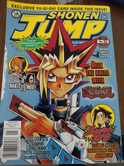 SHONEN JUMP YU Gi Oh Manga Magazine Anime Comic Book Jan 2004 No. 13 $9 ...