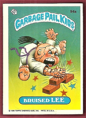 1986  GARBAGE PAIL KIDS SERIES 3 94A BRUISED LEE VG OR BETTER .99 Shipping