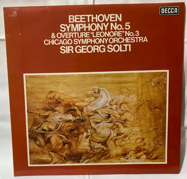 SXL 6762 Beethoven Symphony no. 5 Sir Georg Solti  Decca Holland 12" Vinyl LP