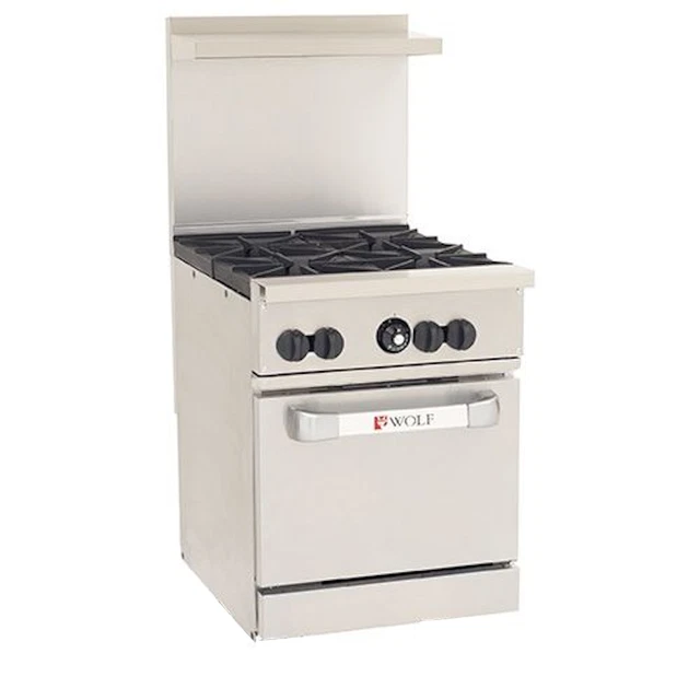 Wolf C24S-4B Gas 24" Challenger XL Restaurant Range - 143,000 BTU
