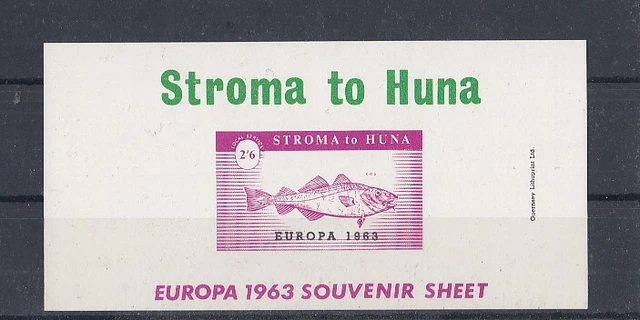 Cinderella Stroma To Huna Europe 1963 Fish Block #2