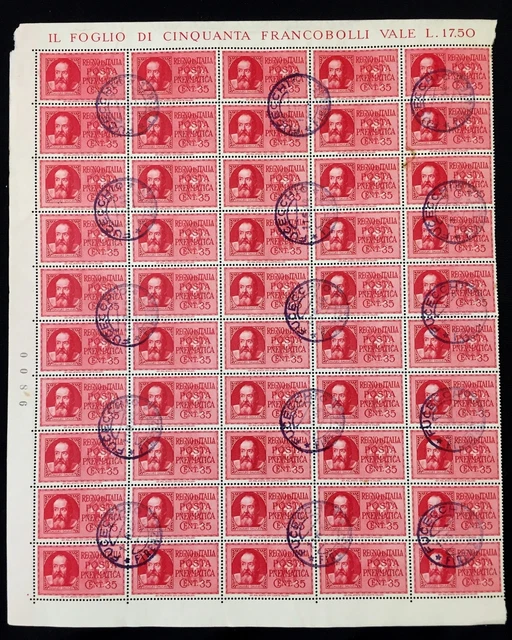 ITALY Unused Used Sheets Blocks (Apx 480 Stamps) (TK1652)