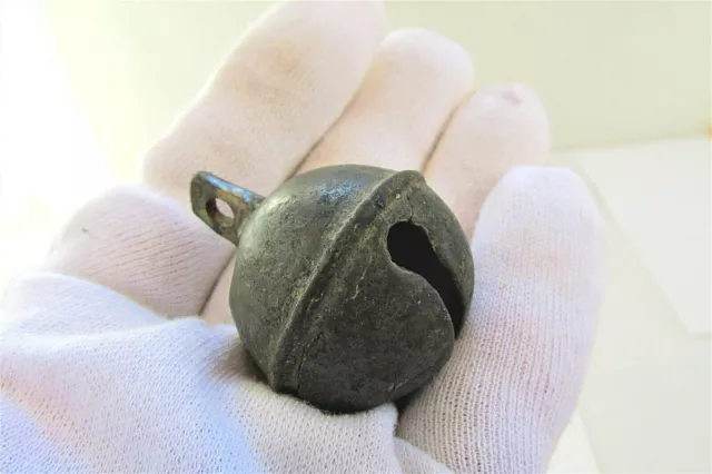 Ancient late Roman ~ Byzantine Bronze Bell with "ringer" ball inside 1,90''