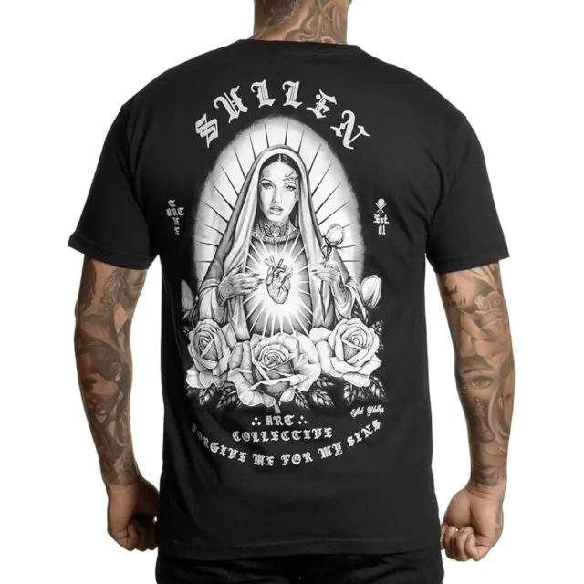 Sullen Herren Mutter Mary Standard Schwarz T-Shirt Kleidung Bekleidung