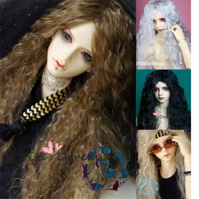 BJD Doll Wig 1/3 8-9" Pullip SD MSD MDD 7-8" YOSD BB 6-7" Wavy Long Hair