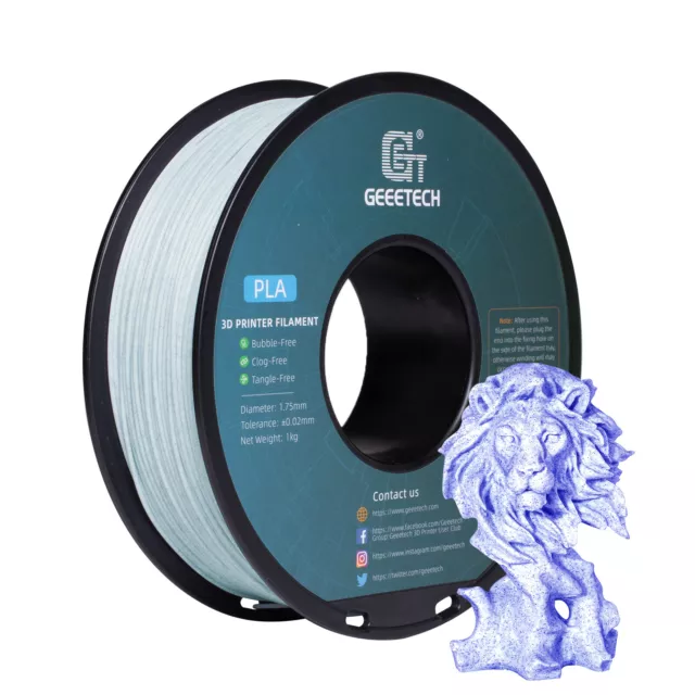 GEEETECH PLA Filament Like Marble Texture Special PLA 1.75mm 1kg For 3D Printer 2