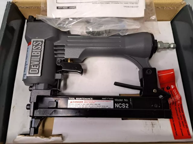 Devilbiss Staple Gun Stapler Model NCS2 Compressor Pneumatic  1/2 - 1” Range