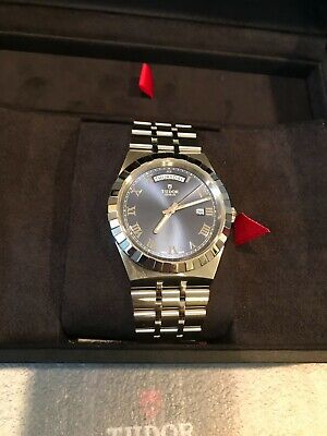 TUDOR ROYAL BLUE ROMAN 28600 41MM Stainless Steel Automatic DAY DATE