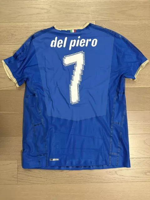 Puma Del Piero Italy Euro 2008 Home Football Shirt Soccer Jersey Player Issue Xl