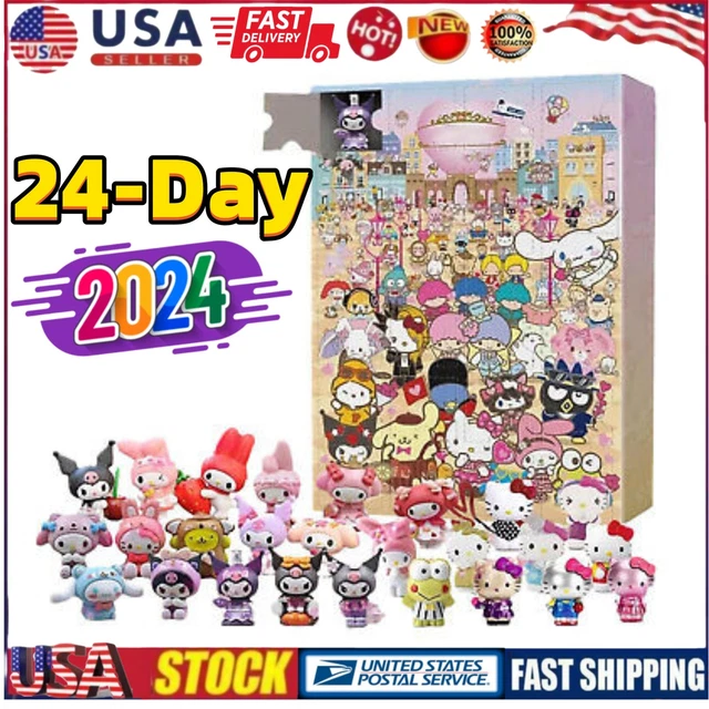 HELLO KITTY 2024 Christmas Advent Calendar Kuromi Countdown 24 Days