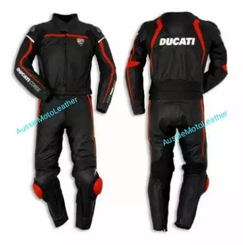 Ducati Motorbike Suit Motorcycle Leather Suit 1&2 Pc Bikers Racing Riding Suit